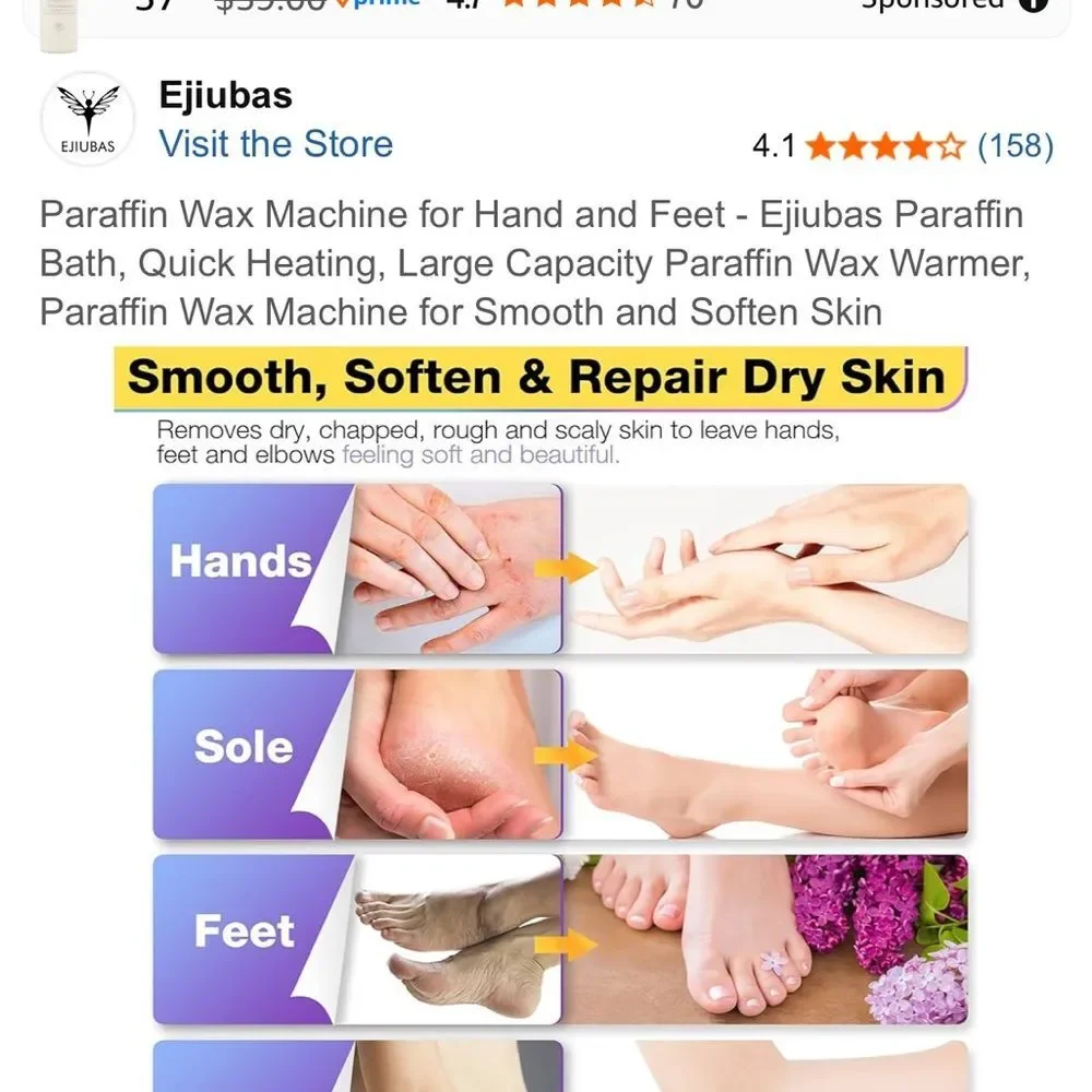 Paraffin Wax Machine for Hand and Feet - Ejiubas Paraffin Bath